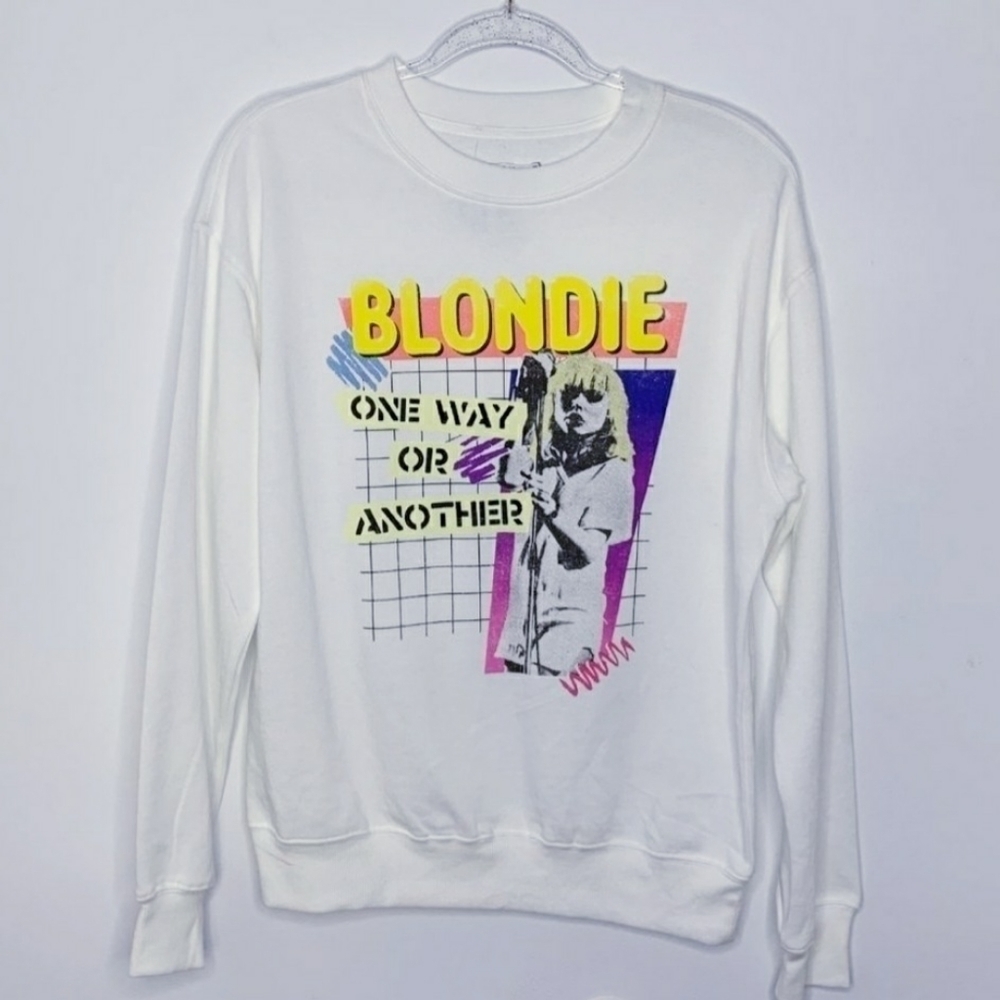 NWT Blondie Retro Gaphic Crewneck Sweatshirt Women's One Way Or Another New